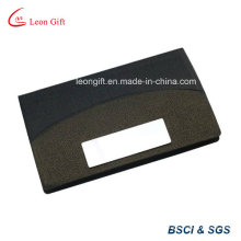 PU Leather and Metal Name Card Holder for Promotion